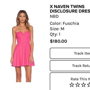 NBD Strapless Dress / Medium / Like New